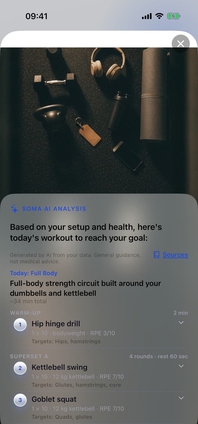 Session rebuilt from the equipment in the room